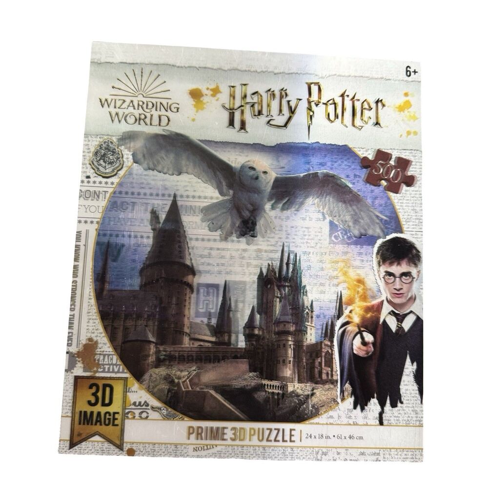 Harry Potter Hogwarts Castle Prime 3D Image 500 Pieces Puzzle - Wizarding World